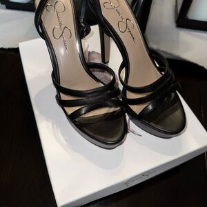 Jessica Simpson Black Stiletto Heels
